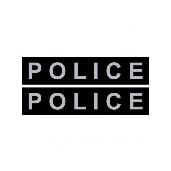 Сменная надпись для шлеи Police, большая 3-4 размер, черная