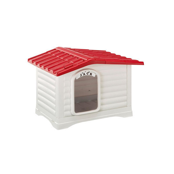 Собачья будка из термопластичной смолы Ferplast Dogvilla 70 Smile, с индивидуальной табличкой, 73x59x53 см