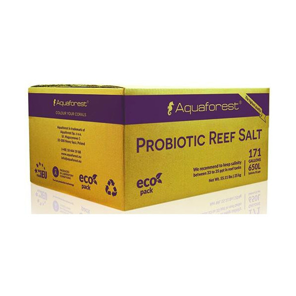 Соль рифовая с пробиотиками Aquaforest Probiotic Reef Salt, 25 кг