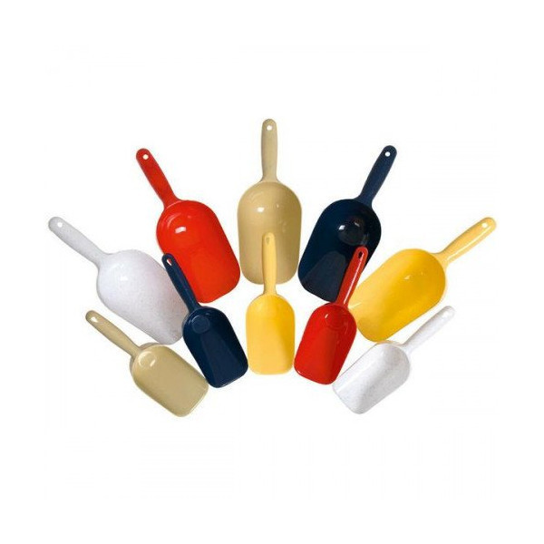 Совок Flamingo Food Spoon для корма или наполнителя, пластик, черный, 275 мл, 24×8 см
