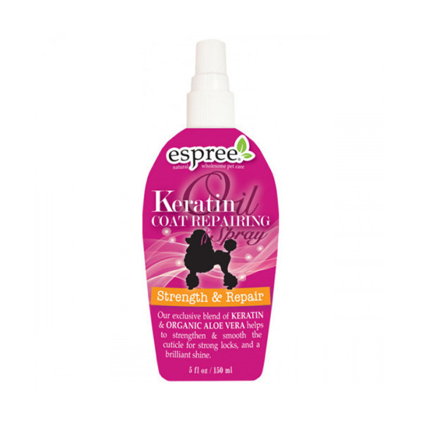Спрей Espree Keratin Oil Repair Spray для укрепление и восстановление шерсти для собак, с кератином, 150 мл