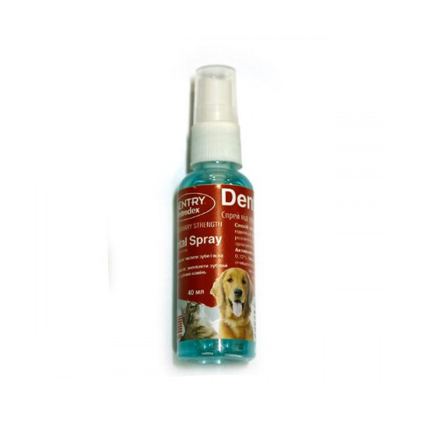 Спрей Sentry Petrodex Dental Spray от зубного налета, для собак и кошек, 118 мл