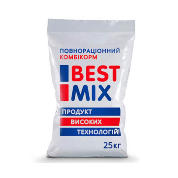 Стартовый комбикорм Best Mix для перепелов от 1 до 38 дня, 25 кг