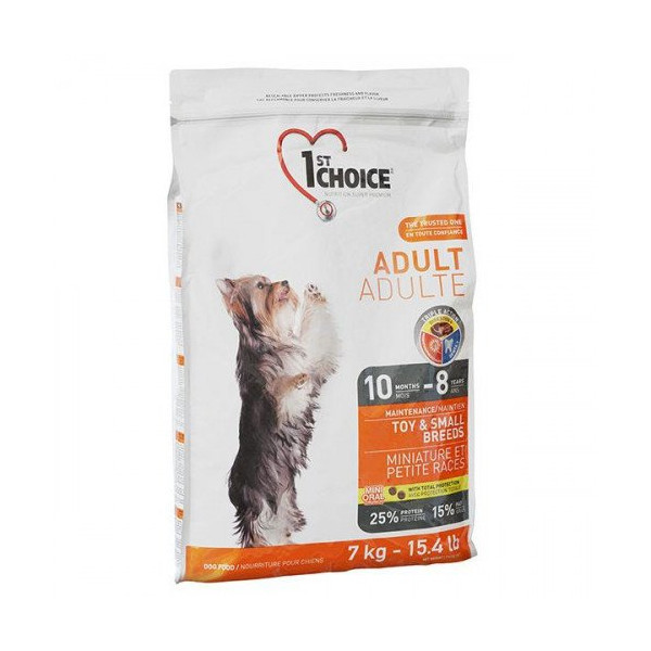 Сухой корм 1st Choice Adult Toy&Small Chicken для взрослых собак мини и малых пород, с курицей, 350 г