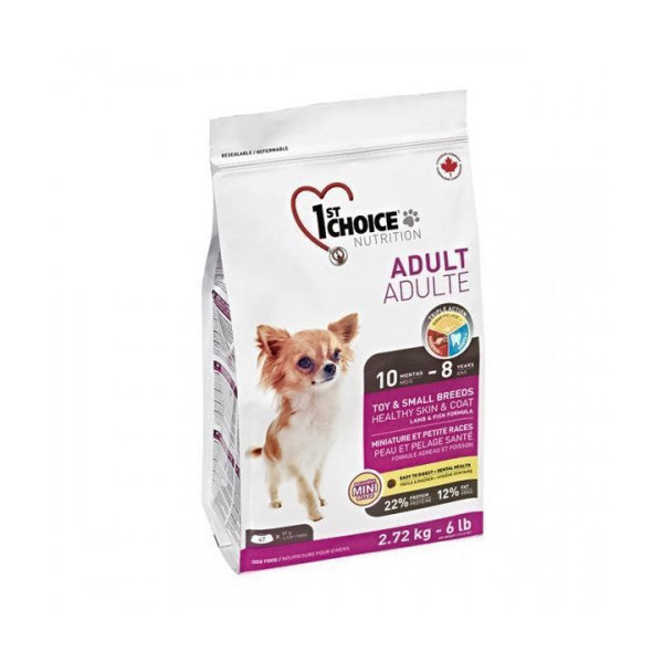 Сухой корм 1st Choice Adult Toy&Small Lamb&Fish для собак мини и малых пород, с ягнёнком и рыбой, 7 кг