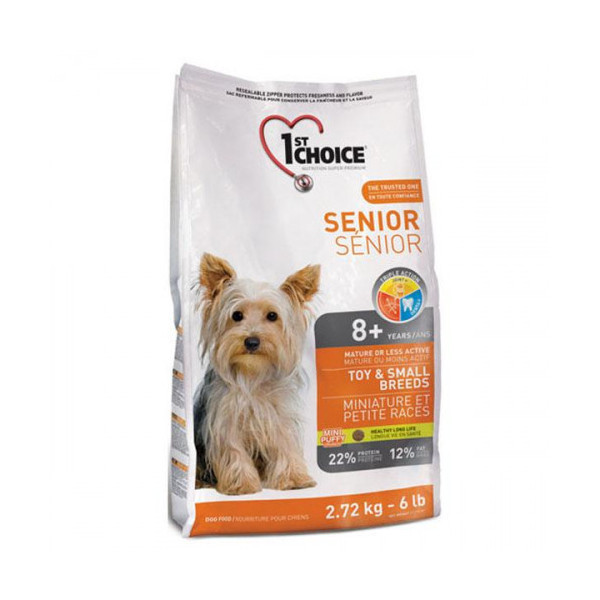 Сухой корм 1st Choice Senior Toy&Small Breeds для пожилых собак мини и малых пород, с курицей, 7 кг