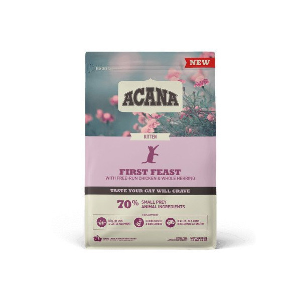 Сухой корм Acana First Feast Cat со вкусом курицы и сельди, для котят всех пород, 1.8 кг
