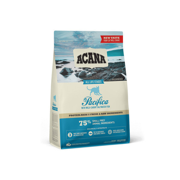 Сухой корм Acana Pacifica Cat со вкусом тихоокеанской рыбы для кошек всех пород, 1.8 кг