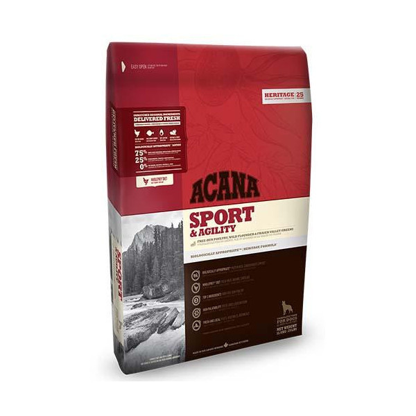 Сухой корм Acana Sport & Agility для взрослых активных и рабочих собак всех пород, 17 кг