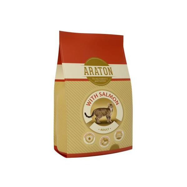 Сухой корм Araton Adult With Salmon для кошек весом от 1 до 8 кг, 1.5 кг