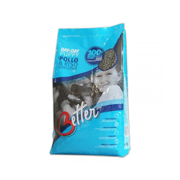 Сухой корм Better Puppy для щенков (от 1 до 12 месяцев), курица с рисом, 20 кг