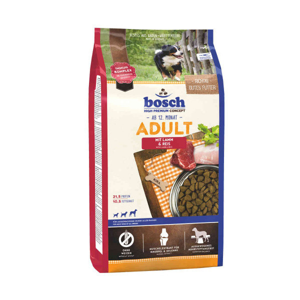 Сухой корм Bosch HPC Adult с ягнёнком и рисом, для собак, 3 кг