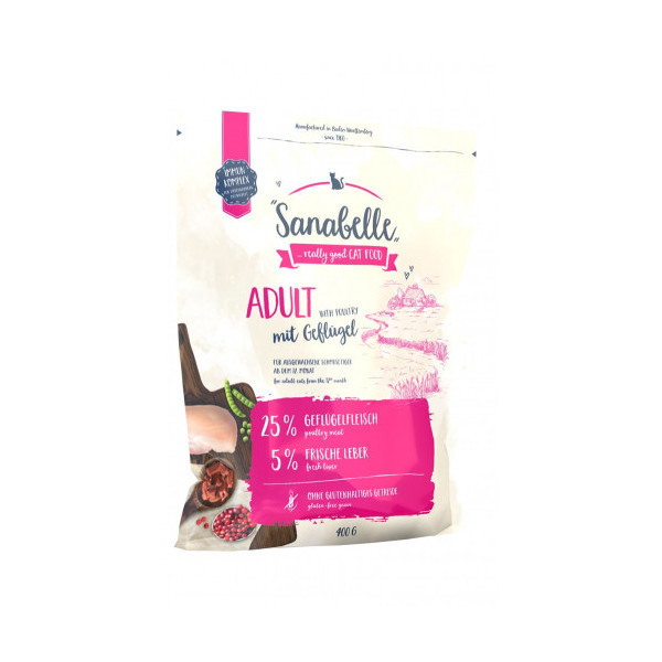 Сухой корм Bosch Sanabelle Adult с мясом домашней птицы, для кошек, 2 кг