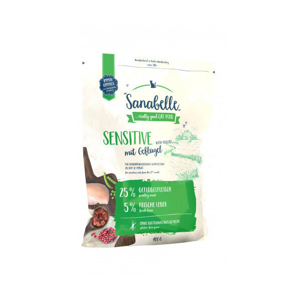 Сухой корм Bosch Sanabelle Sensitive с мясом домашней птицы, для кошек, 2 кг