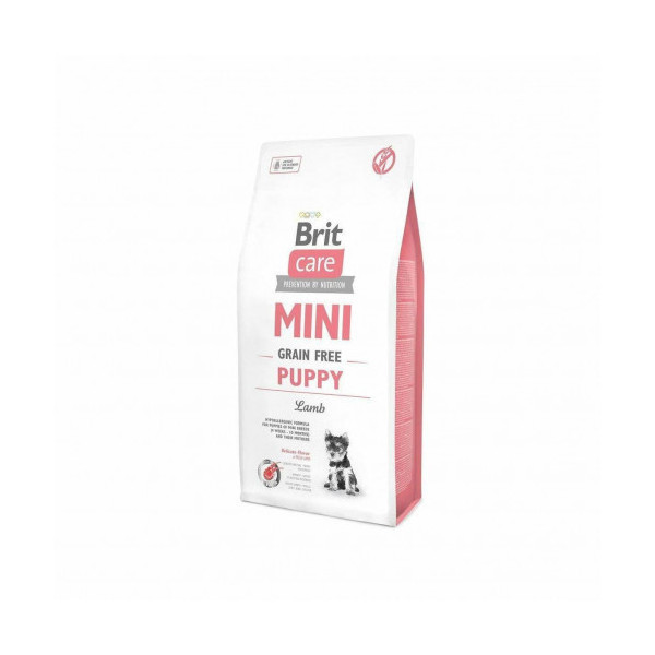 Сухой корм Brit Care GF Mini Puppy Lamb, для щенков, с ягненком, 2 кг