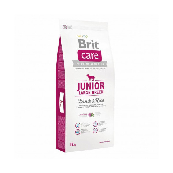 Сухой корм Brit Care Junior Large Breed Lamb & Rice, для щенков гигантских пород, 12 кг