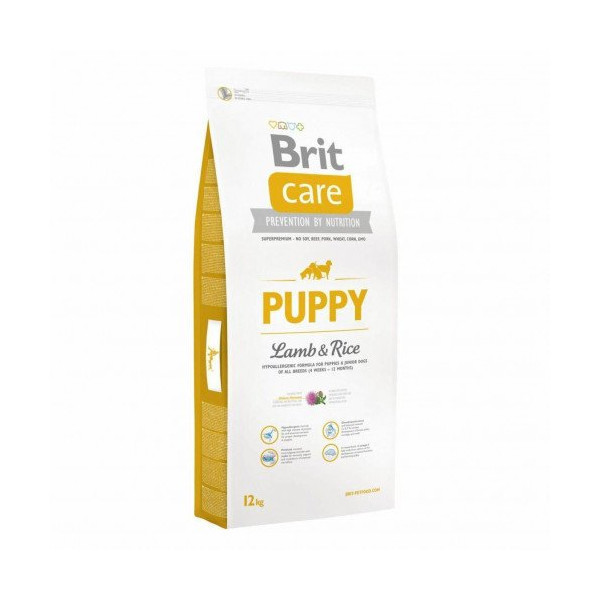 Сухой корм Brit Care Puppy Lamb & Rice, для щенков, с ягненком и рисом, 12 кг