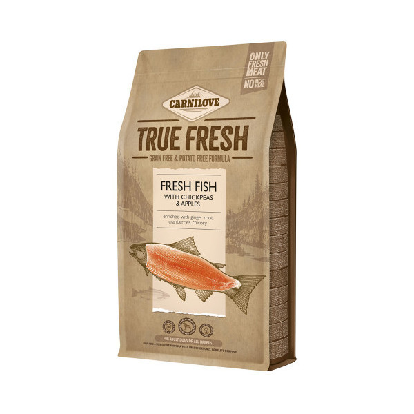 Сухой корм Carnilove True Fresh для взрослых собак всех пород, с рыбой, 1.4 кг