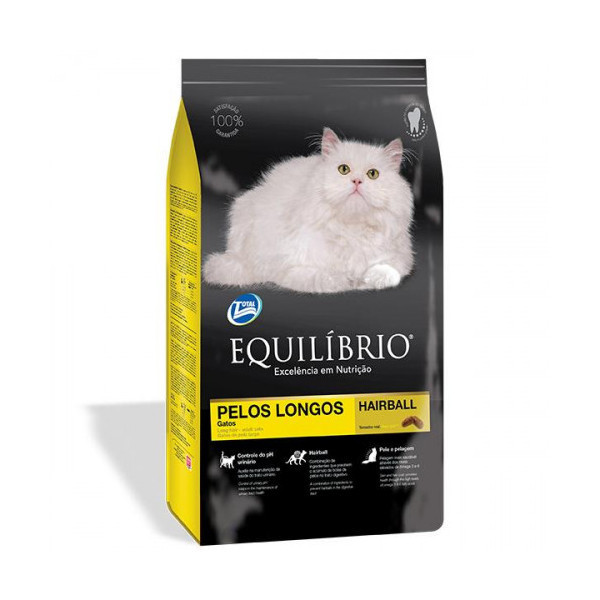 Сухой корм Equilibrio Cat для длинношерстных котов, суперпремиум, для котов, 0.5 кг