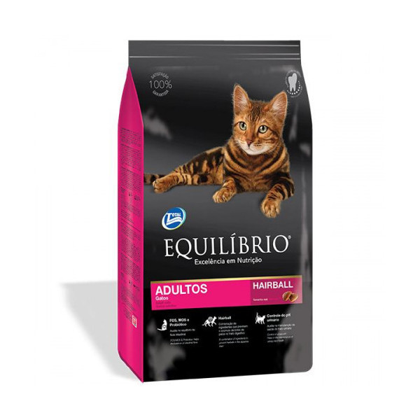 Сухой корм Equilibrio Cat для выведения шерсти, суперпремиум, для котов, 1.5 кг