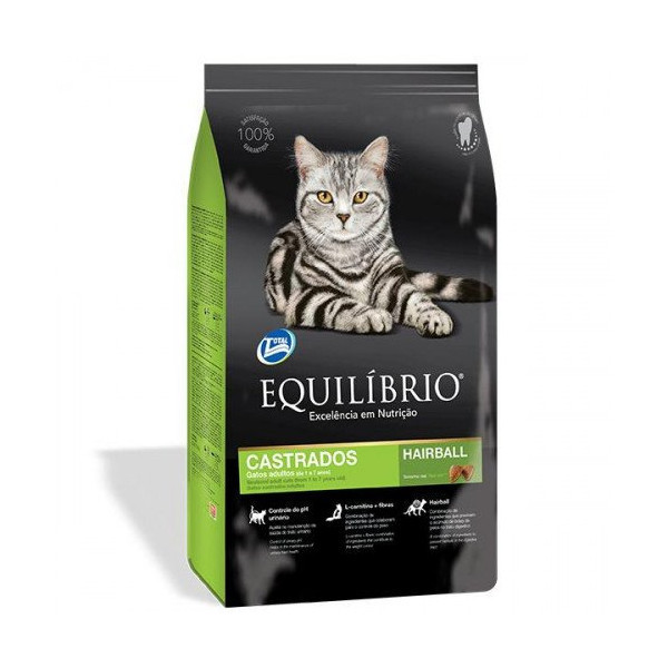 Сухой корм Equilibrio Cat суперпремиум, для стерилизованных кошек и кастрированных котов, 1.5 кг