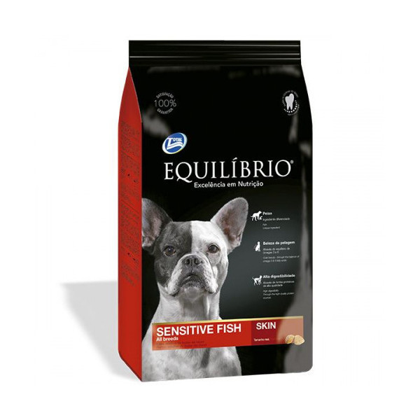 Сухой корм Equilibrio Dog с рыбой, суперпремиум, для собак всех пород, 2 кг