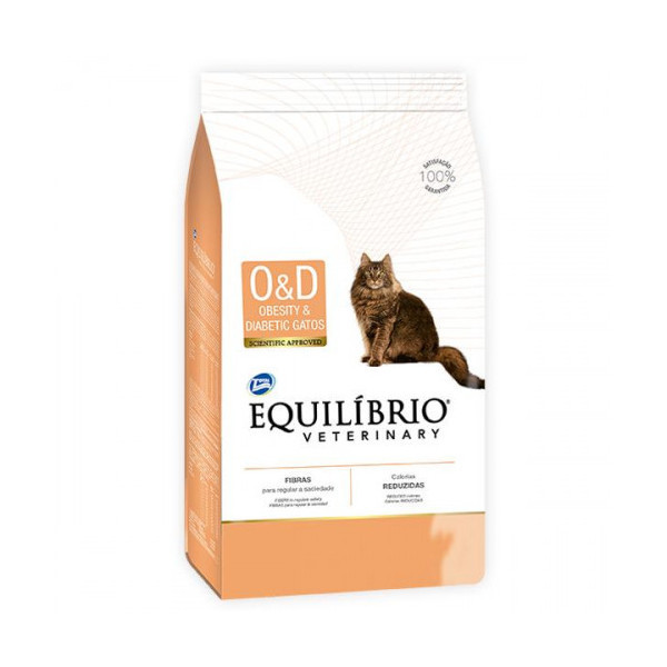 Сухой корм Equilibrio Veterinary Cat лечебный, для котов с ожирением, диабетом, 500 г