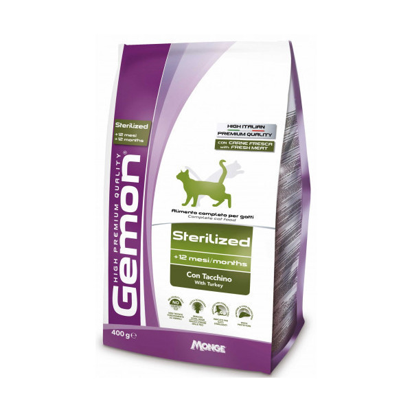 Сухой корм GEMON CAT Sterilized с индейкой 1,5 кг