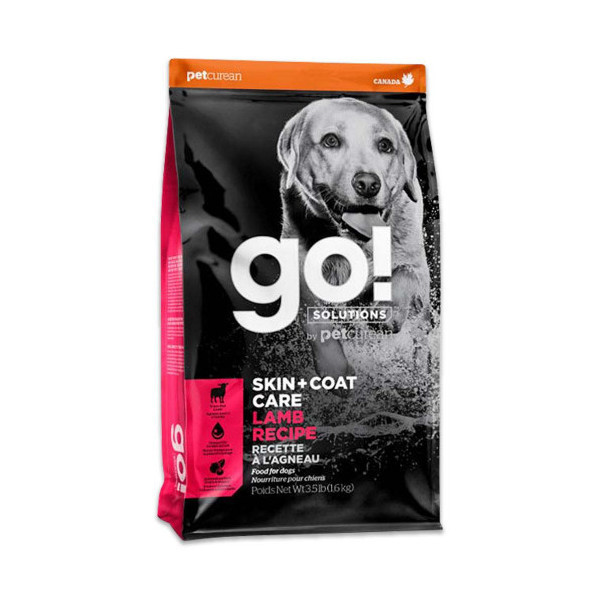 Сухой корм GO! Solutions Skin & Coat Care Lamb для собак и щенков, с ягненком и овсянкой, 1.59 кг