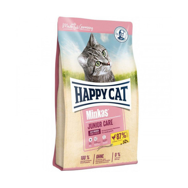 Сухой корм Happy Cat Minkas Junior Care для котят, со вкусом птицы, 500 г
