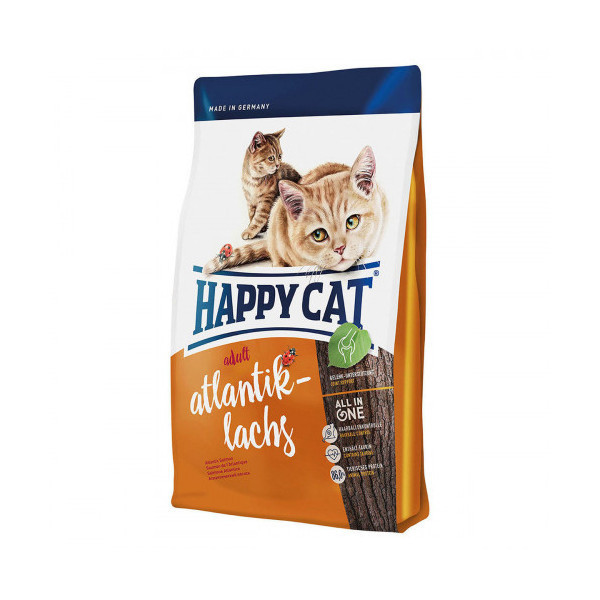Сухой корм Happy Cat Supreme Adult Atlantik-Lachs для взрослых кошек, с лососем, 10 кг