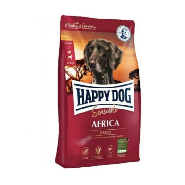 Сухой корм Happy Dog Adult Africa для взрослых собак с чувствительным пищеварением, 4 кг