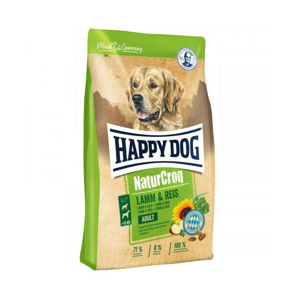 Сухой корм Happy Dog Adult NaturCroq Lamm&Reis для взрослых собак, с ягненком и рисом, 4 кг