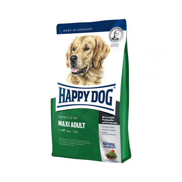 Сухой корм Happy Dog Maxi Adult для взрослых собак крупных пород весом от 26 кг, 17.5 кг