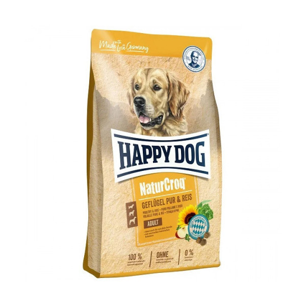 Сухой корм Happy Dog NaturCroq Geflugel для взрослых собак с чувствительным пищеварением, с птицей, 15 кг