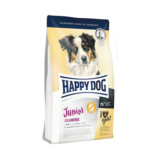 Сухой корм Happy Dog Supreme Junior Grainfree для щенков с чувствительным пищеварением от 7 месяцев, 10 кг