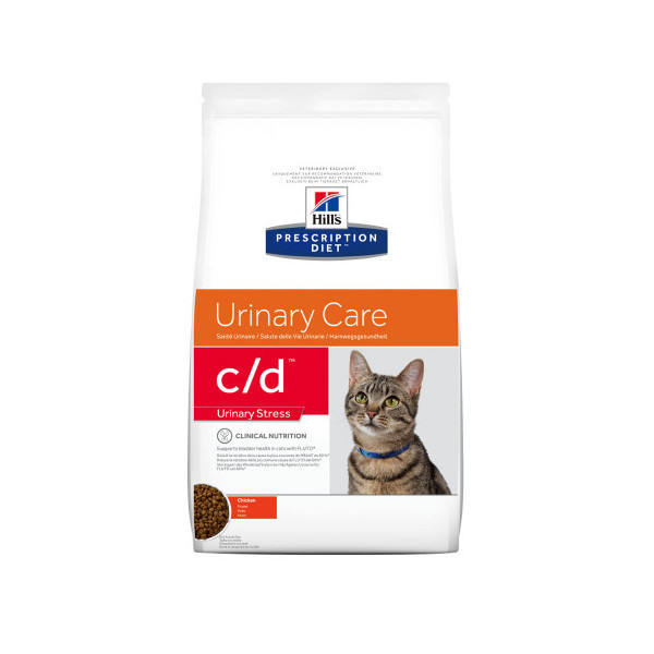 Сухой корм Hill's Prescription Diet Feline c/d Urinary Stress, для кошек с идиопатическим циститом, с курицей, 4 кг