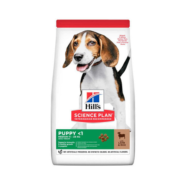 Сухой корм Hill's Science Plan Puppy Medium для щенков, с ягненком и рисом, 2.5 кг