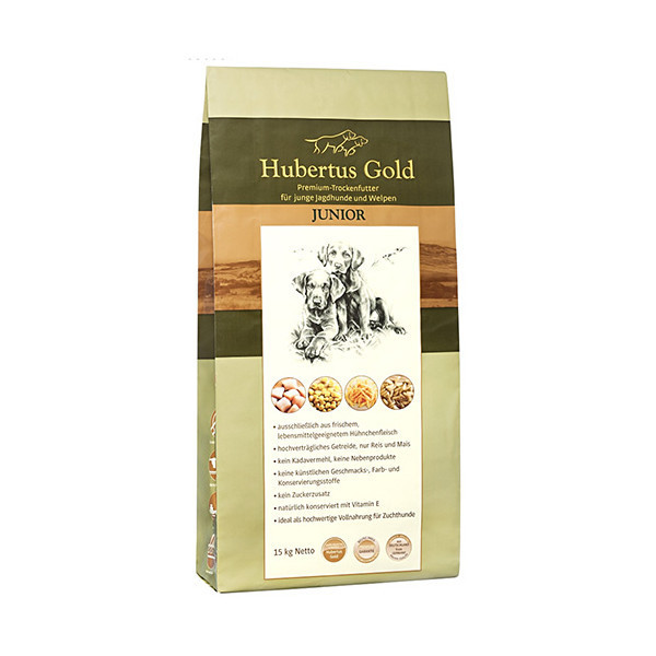 Сухой корм Hubertus Gold Junior для молодых собак, 14 кг