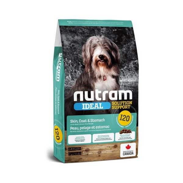 Сухой корм I20 Nutram Ideal Solution для взрослых собак с проблемами кожи и желудка, с ягненком, 2 кг