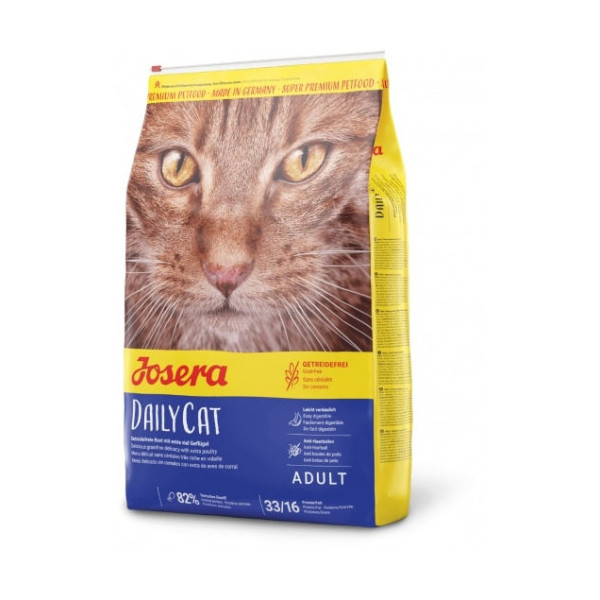 Сухой корм Josera Adult DailyCat беззерновий для взрослых кошек, с птицей, бататом и травами, 2 кг