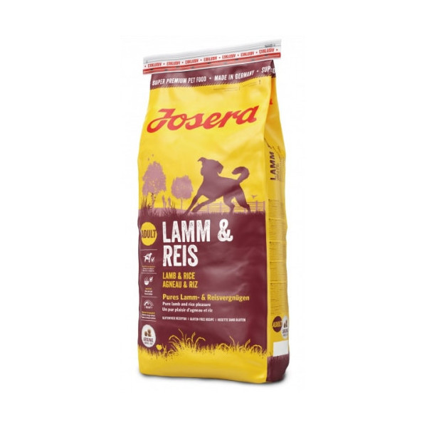 Сухой корм Josera Adult Lamm & Reis для взрослых собак, с мясом ягненка, 15 кг
