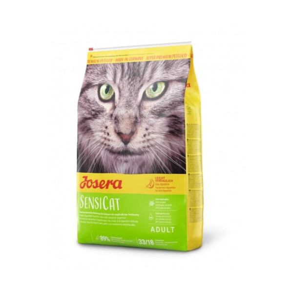 Сухой корм Josera Adult SensiCat для взрослых кошек с чувствительных пищеварением, с печенью и рисом, 2 кг