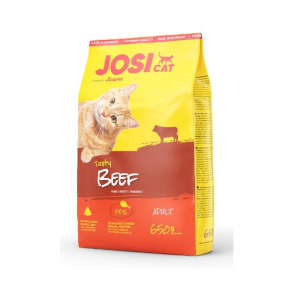 Сухой корм Josera JosiCat Adult Tasty Beef для взрослых кошек, с говядиной, 650 г