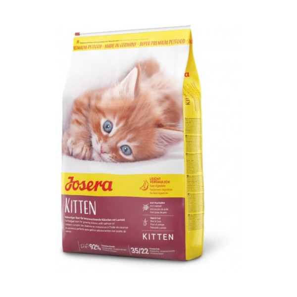 Сухой корм Josera Kitten для котят, для беременных и лактирующих кошек, с лососем, рисом и картофелем, 2 кг