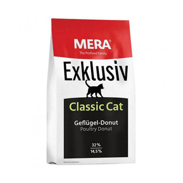 Сухой корм Mera Exklusiv Classic Cat Geflugel для взрослых кошек, с птицей, 10 кг