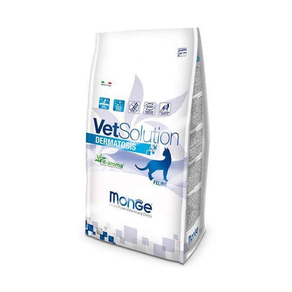 Сухой корм Monge VetSolution Dermatosis feline для кошек с заболеванием кожи, 400 г