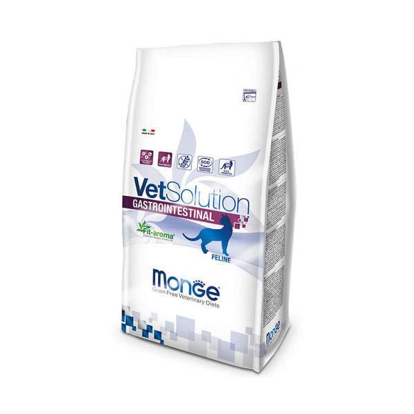Сухой корм Monge VetSolution Gastrointestinal feline для кошек с проблемами с пищеварением, 400 г