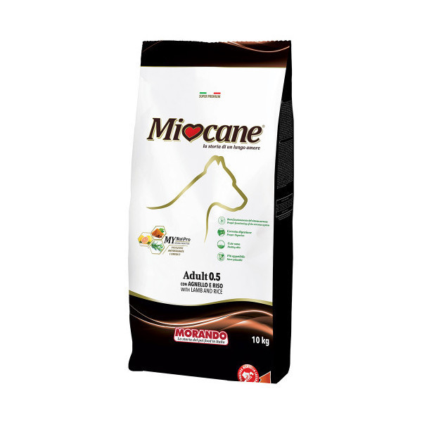 Сухой корм Morando MioCane Adult Mini Lamb & Rice для собак мелких пород, с ягнёнком и рисом, 10 кг