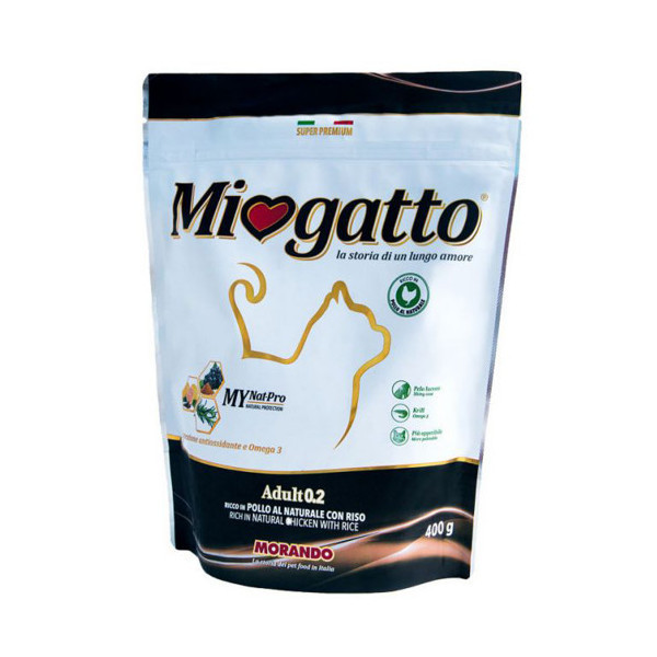 Сухой корм Morando MioGatto Adult Chicken для кошек, с курицей, 400 г